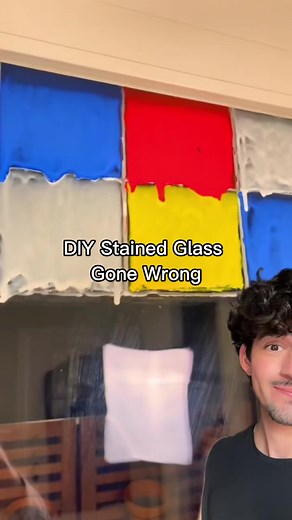DIY stained glass tutorial. Tag me or send me photos with your finished projects! I’m excited to see what @Casa Carlo and @Josh & Matt create #stainedglass #renterfriendly #interiordesign @Marco Zamora