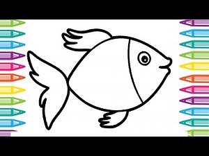 Fish Coloring Pages | Learn How to Color Fish | Funny Animal Drawing Videos