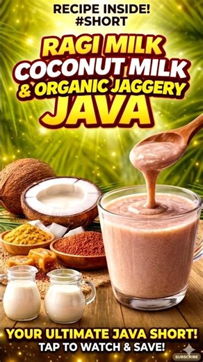 Day - 5 of 21 days Ragi coconut milk java challenge #ragijava #eveningsnacks #kidshealth