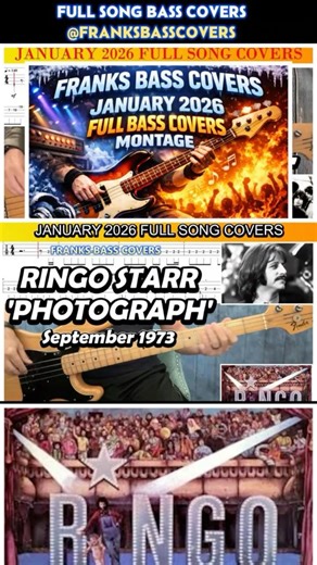 JANUARY 2026 FULL SONG BASS COVER MONTAGE | FRANKS BASS COVERS #shorts2026new