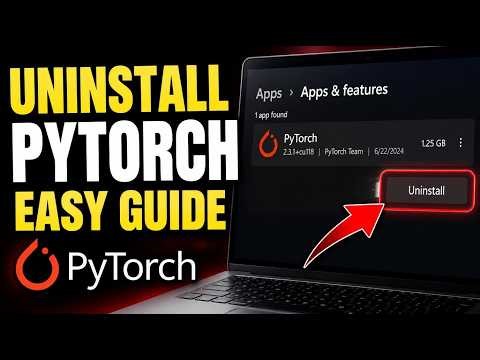 How to uninstall PyTorch installed via pip - Easy Tutorial