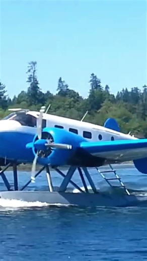 TWIN BEECH 18 on FLOATS #seaplane #aviation #pilot #airplane #new #short #shortvideo #canada #water
