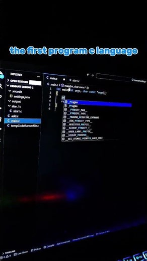 Apna Pehla Program Likha 😎 | Beginner Coding Start 🚀"#coding #shortscoding #c