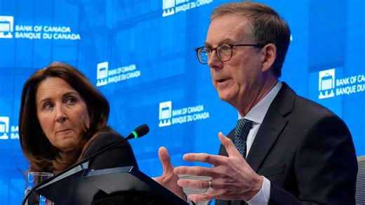 Bank of Canada holds key rate at 2.25 per cent