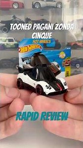Hot Wheels Tooned Pagani Zonda Cinque (2026 B Case) Rapid Review! #hotwheels #diecast #toys #pagani