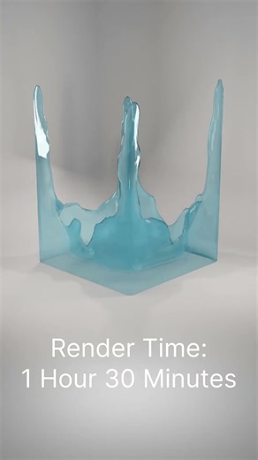 Satisfying Blender Water Simulation #blender #rendering #watersimulation