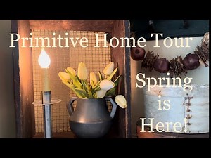 Tour the home of Lynn Erbesti ~Full of Antiques & Primitives ~ Spring