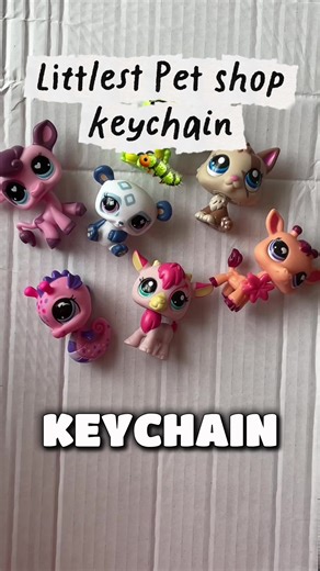So fun to make!! A cute LPS caterpillar 🐛 keychain☺️ this little guy is available 40% off for the next 2 days at Depop; crystalscreationz #trending #keychain #lps #littlestpetshop #handmade