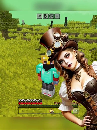 Minecraft but The clone queen is controlling me #minecraft #shorts #funny