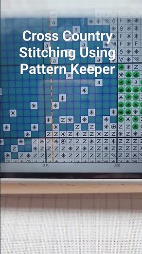 Cross Country Stitching Using Pattern Keeper #crossstitching #crossstitch