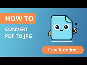 How to Convert a PDF File to JPG - Free & Online!