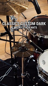 26K views · 443 reactions | New 8" Classics Custom Dark Micro Stack Hats. Heavy bottom, light top, and small size create a high-pitched tone - ideal for adding character to time-keeping. Available now at your favorite music dealer. | Meinl Cymbals | Facebook