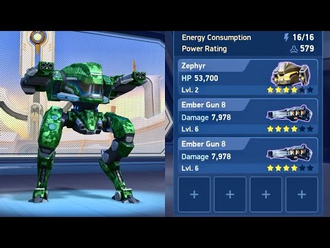 mech arena zephyr ember gun 8 | mech arena gameplay | mech arena