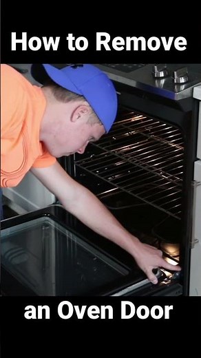 How to Remove an Oven Door (and Replace it) #shorts
