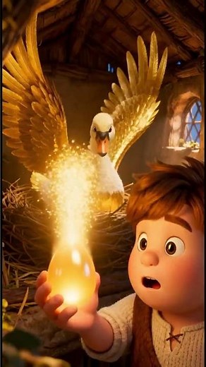 The Poor Boy and the Golden Swan | My Story Tales Studio | 3D Animated Story #3danimation #shorts