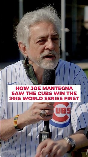 How Joe Mantegna saw the Cubs win the 2016 World Series first! ⚾️🏆