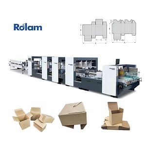 [Hot Item] Automatic Corrugated Cardboard Carton Folder Gluer Box Folding Gluing Machine (GK-PC) Series