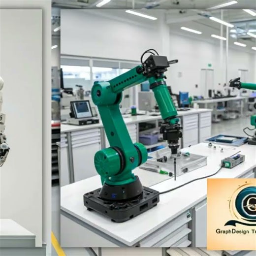 Robotic automation designs for building, repairing, or dismantling vehicles with precision.