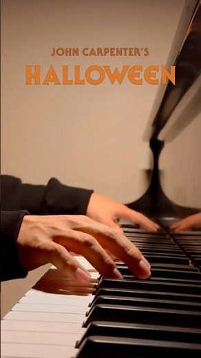 John Carpenter - Halloween Theme (Piano Cover) #piano #pianocover #fyp #halloween #michaelmeyers