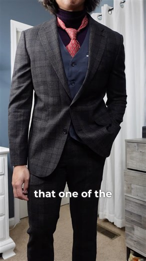 Necktie over turtleneck!? Japanese style #mensfashion