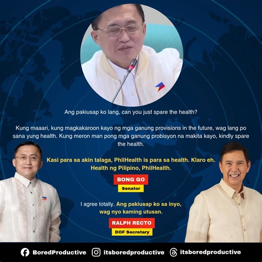 11K views · 143 reactions | “HUWAG NIYO KAMING UTUSAN!” Finance Secretary Ralph Recto fires back, telling the Senate not to interfere with the Department of Finance's handling of PhilHealth matters. | Bored Productive | Facebook