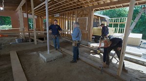15K views · 533 reactions | Great progress is being made on the 1960 mid-century modern house. This week, a new ridge beam goes in, the homeowners view a 3D landscape design, and we learn more about accessible bathrooms. Tune in starting Thursday on PBS and stream free on The Roku Channel starting Monday. Find your local listings here: bit.ly/3AFA2Il | This Old House | Facebook