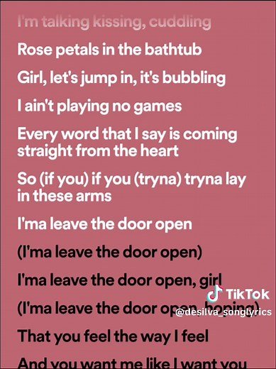 Leave The Door Open Song Lyrics by Bruno Mars