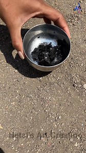 Using Coconut Shell Charcoal powder making | Hetal's Art - Creation