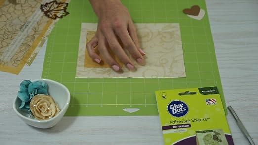 Glue Dots Adhesive Sheets for Vellum