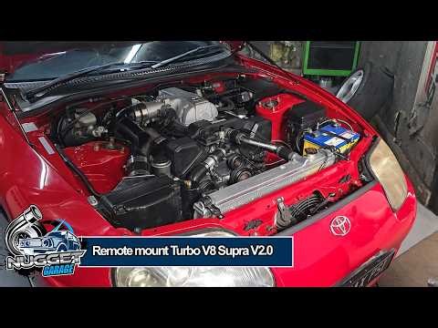 1UZ Remote mount turbo Supra back on the dyno after 3 years. with upgrades....