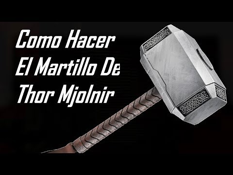 COMO HACER EL MARTILLO DE THOR!!!! Mjolnir en casa facil - Carlos Te