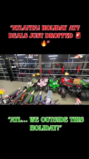 3.4K views · 140 reactions | Holiday ATV deals are LIVE!  Layaway now open — lock in your ride before they’re gone. DM or call to secure yours today. #RLPowersportsATL #ATVDeals #AtlantaATVs #HolidaySpecials #LayawayAvailable #RideATL #ATVLife #OffRoadReady | R&L Powersports | Facebook