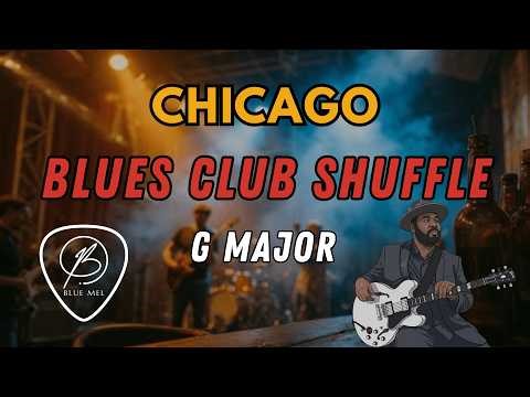 Chicago Blues Club Shuffle G major Backing Track