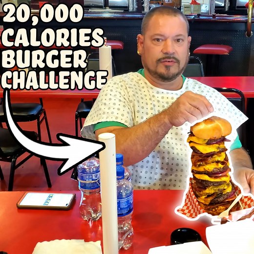 310K views · 4K reactions | 20,000 Calories Burger Challenge | Da Garbage Disposal | Facebook