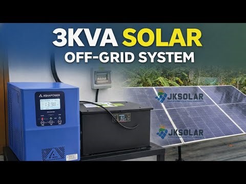 ലിഥിയം ബാറ്ററിയിൽ ഒരു 3 KVA സോളാർ ഓഫ്ഗ്രിഡ് സിസ്റ്റം|@jksolarsolutionspowersyste6458
