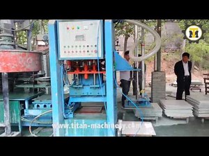 Concrete roofing tiles making machine with automatic stacker