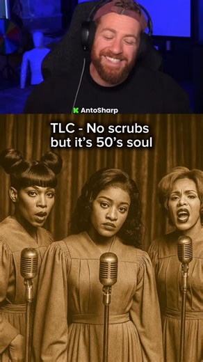 Anto Sharp on Instagram: "Ooh yea I’m loving the feeling of this one! Proper sing along! 🤯🥰 Huge nostalgia, but hitting us in a different way. #reactionvideo #tlc #ai #aicover"