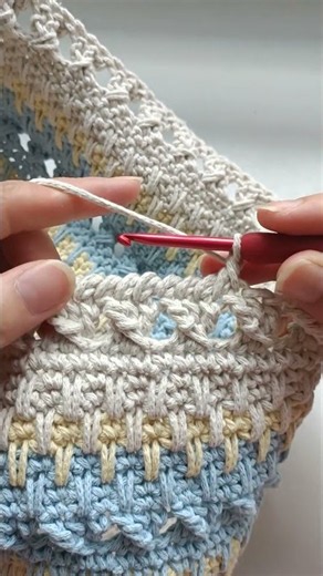 Reverse single crochet #crochet #knitting #asmr #diy