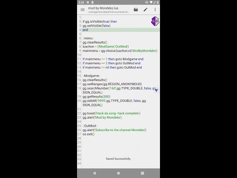 Hướng dẫn tự viết Script (file.lua) GameGuardian/ How to make Script GameGuardian - Part 1