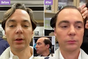 The Big Bang Theory’s Jim Parsons shows off dramatic hair transformation for Netflix’s Hollywood