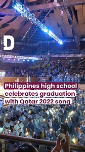 577K views · 31K reactions | ‘Look who we are, we are the dreamers’ Students at a high school graduation ceremony in the Philippines celebrated the occasion with the official Qatar FIFA World Cup 2022 song, Dreamers. | Doha News | Facebook