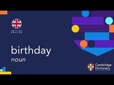How to pronounce birthday | British English and American English pronunciation