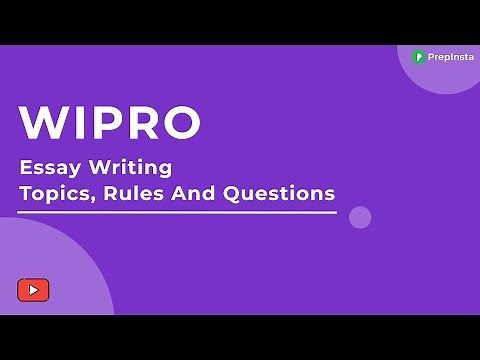 Wipro Essay Writing Topics, Rules, and Questions