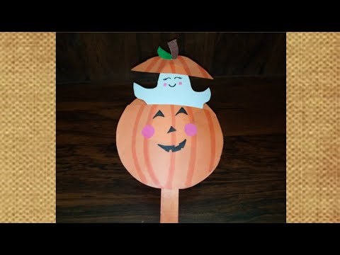 How to make Peek a Boo pumpkin 🎃👻 || Halloween craft idea for kids 🎃
