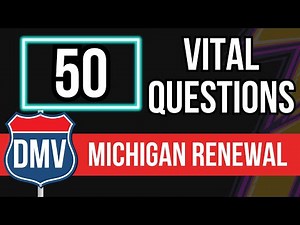 Michigan DMV Renewal Test for Seniors 2026 (Official CA DMV Test Paper)