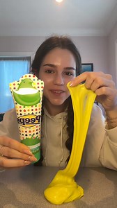 Mixing dissolving packing peanuts into slime! | katiee.weiss | Facebook