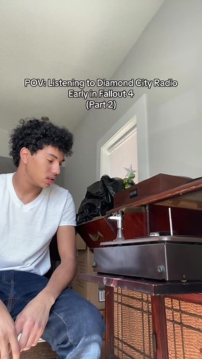 Listening to Diamond City Radio in Fallout 4