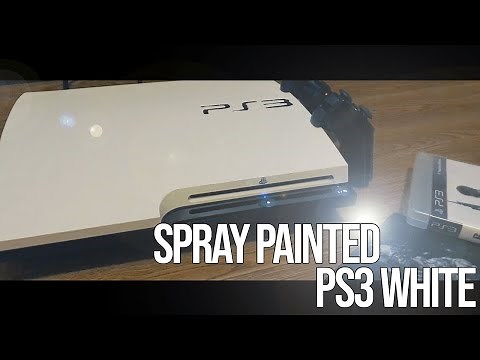 Spray Painted My PS3 White! *Clean Look*