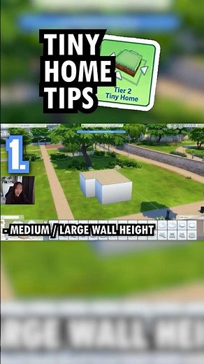 5 TIPS: Building a Tiny Home in The Sims 4 #sims4 #tipsandtricks