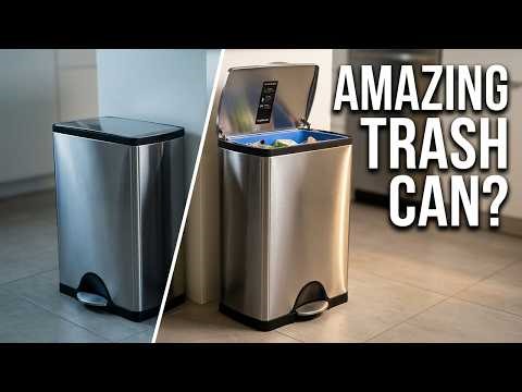 I Got A Compliment For This Trash Can! SimpleHuman Rectangular Trash Can Review